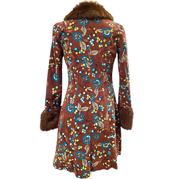 Vintage Velvet Floral Penny Lane Coat - Picture 2 of 10